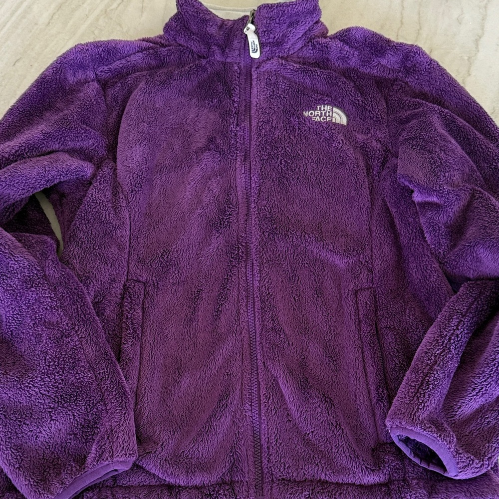 The North Face' Deep Purple Plush Fleece Jacket size M